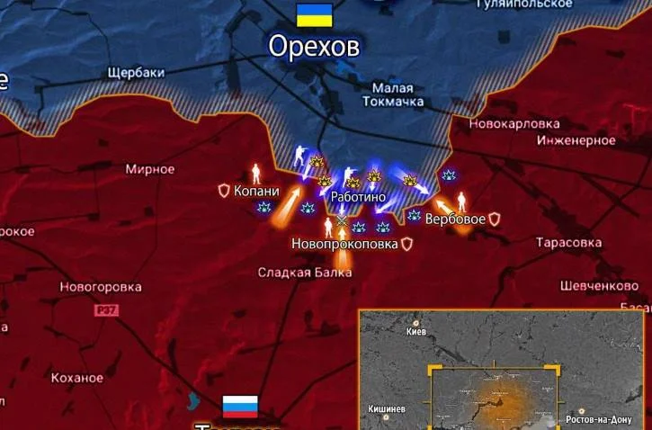 У Работино пехота ЮВО перешла в контратаку, уничтожив десятки боевиков ВСУ.