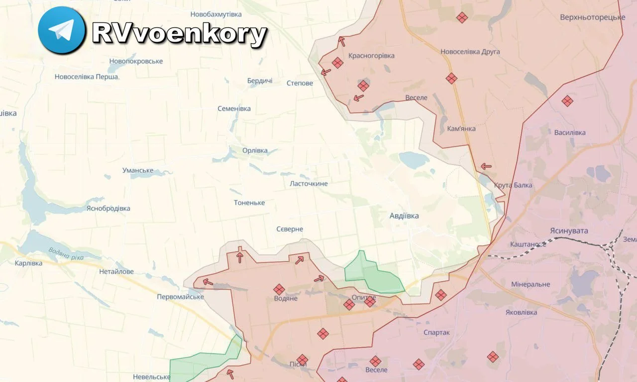 «Очень серьёзная угроза»: Армия России продвигается у Авдеевки, стремясь создать плацдарм для захода в город
