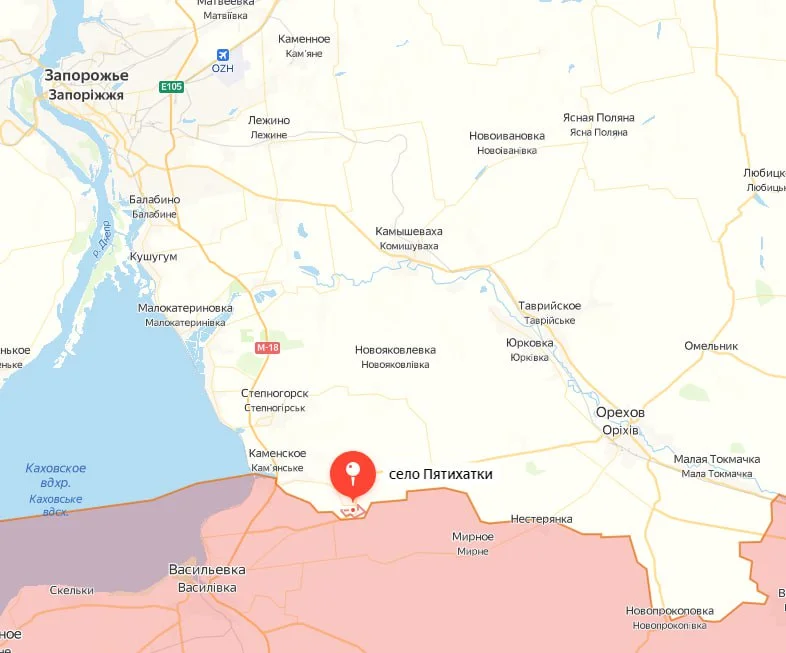 Запорожское направление. Карта боевых действий на 12.11.2023