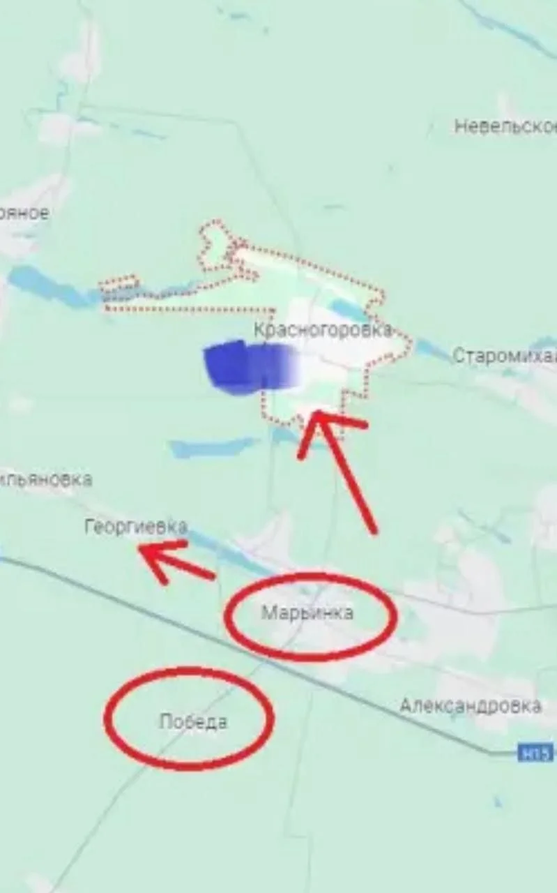 Марьинка. Карта боев на 24.02.2024