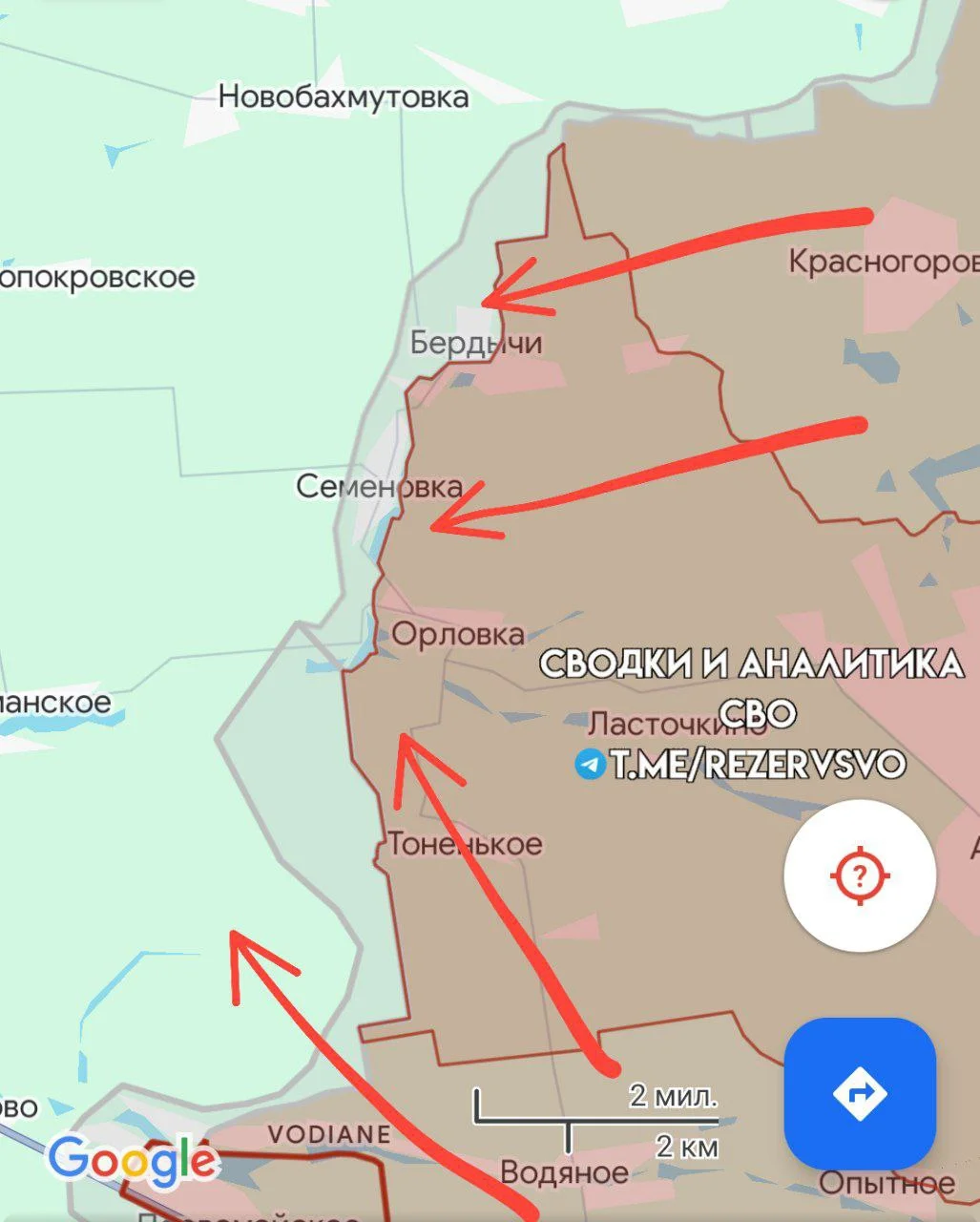 Авдеевское направление: карта боев на 17.03.2024
