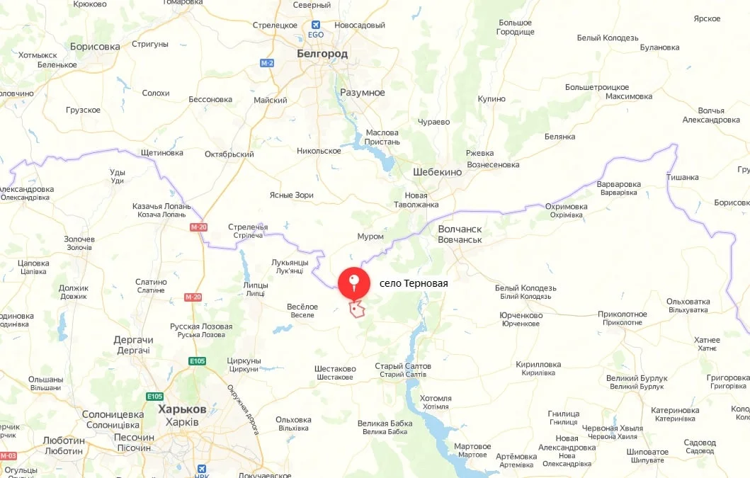 Харьковское Направление. Терновая - карта боевых действий на 8 июня 2024