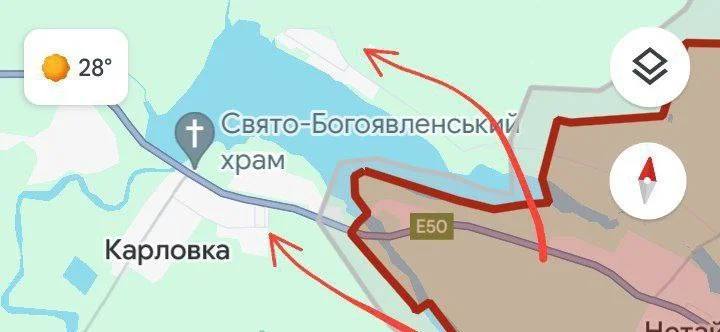 Авдеевское направление. Карта боевых действий на 13 июня 2024