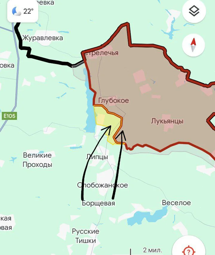 Харьковское Направление - карта боевых действий на 14.06.2024