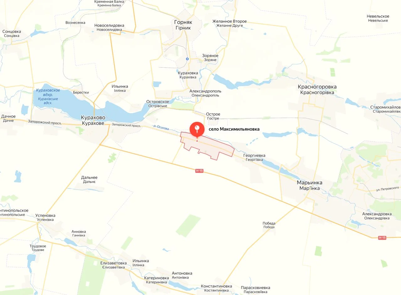 Донецкое направление - карта боевых действий