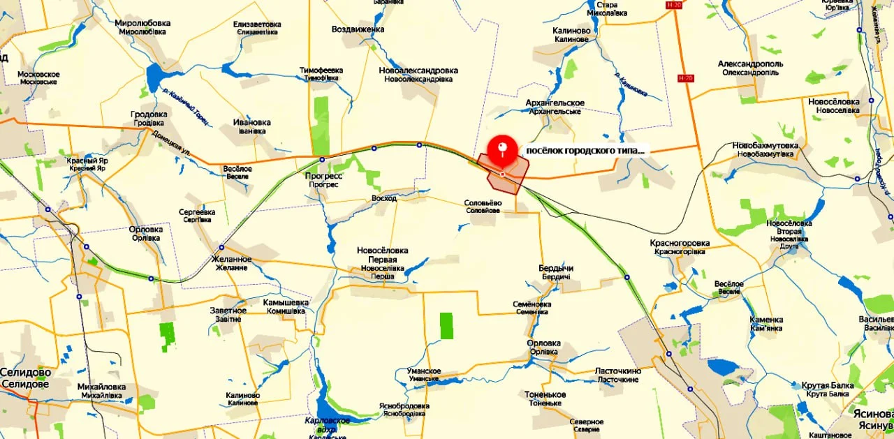Авдевское направление - карта боевых действий на 16.06.2024