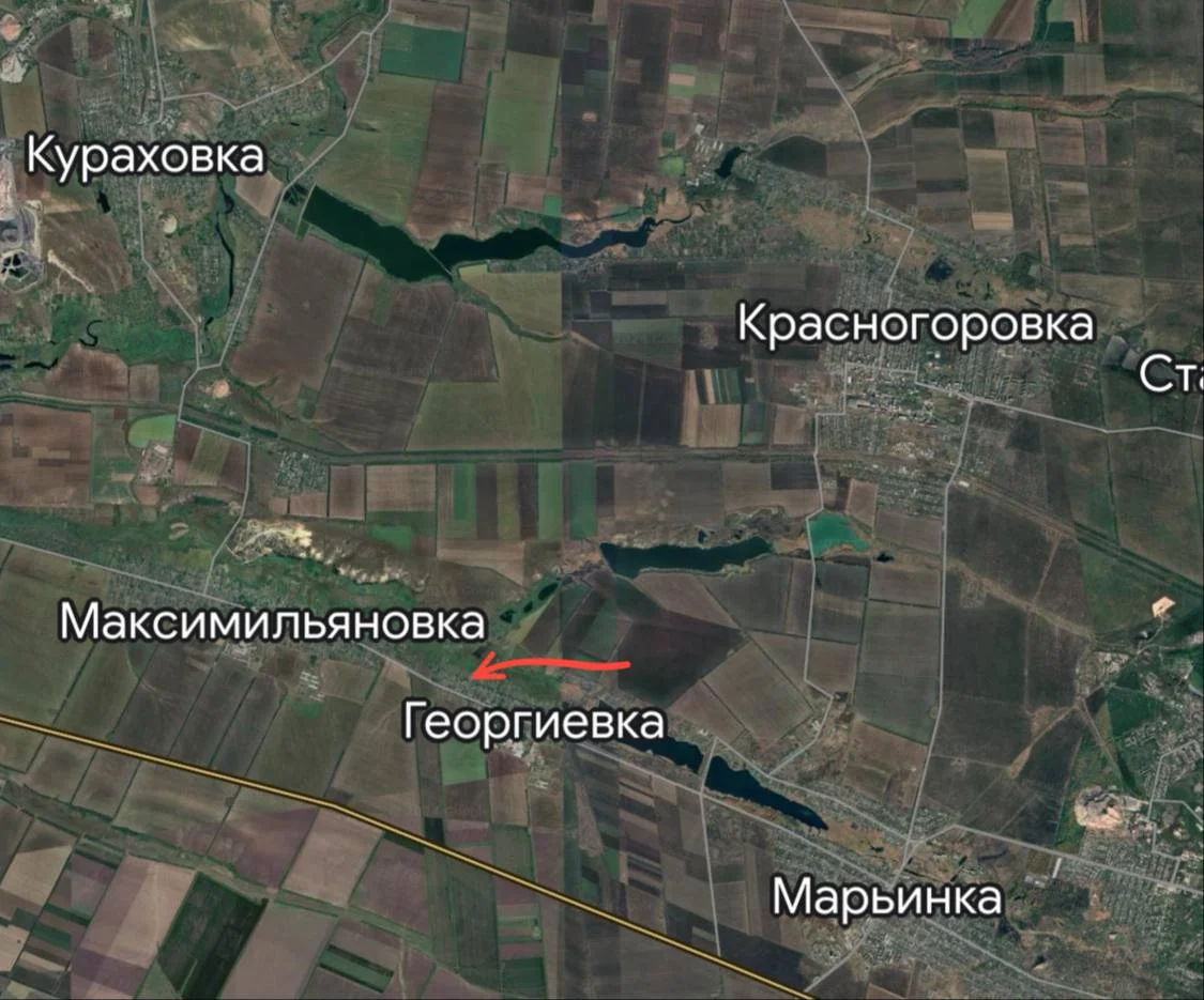 Кураховское направление - Карта боевых действий на 16.06.2024