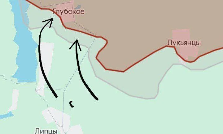 Харьковское направление, Липцы - карта боевых действий на сегодня