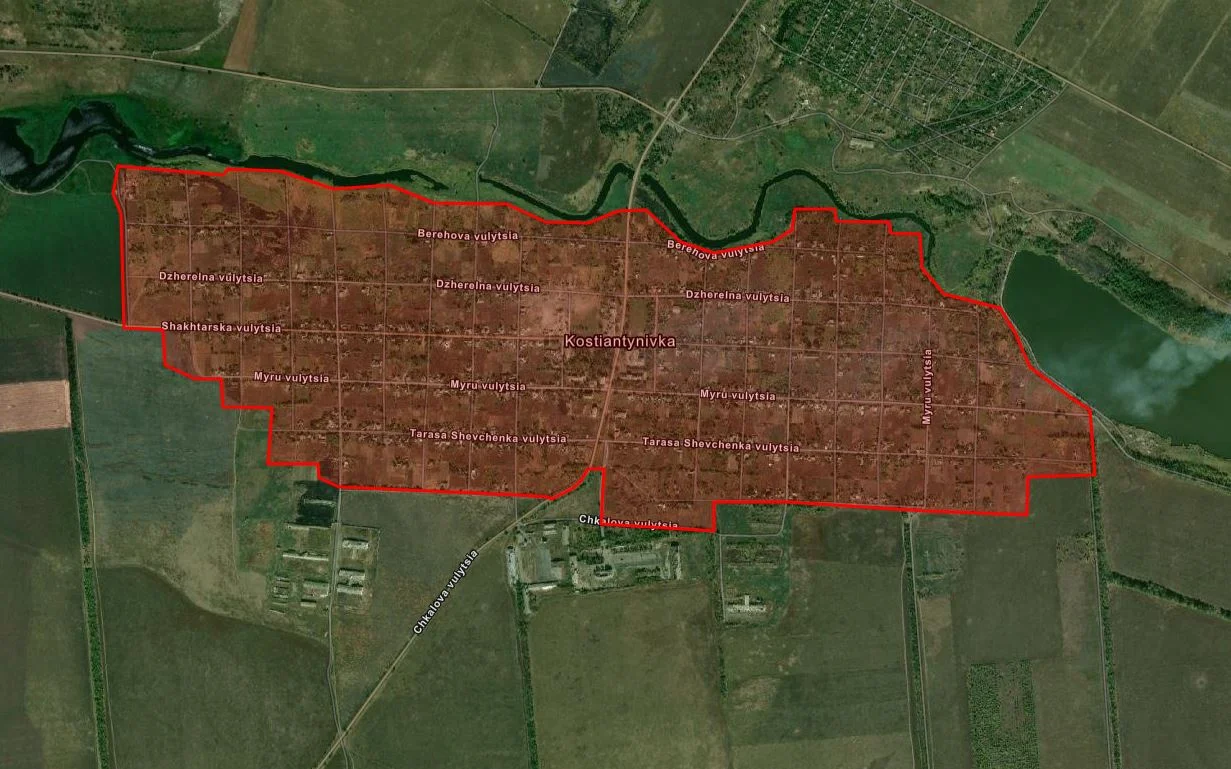 Константиновка - карта боевых действий на 05.06.2024