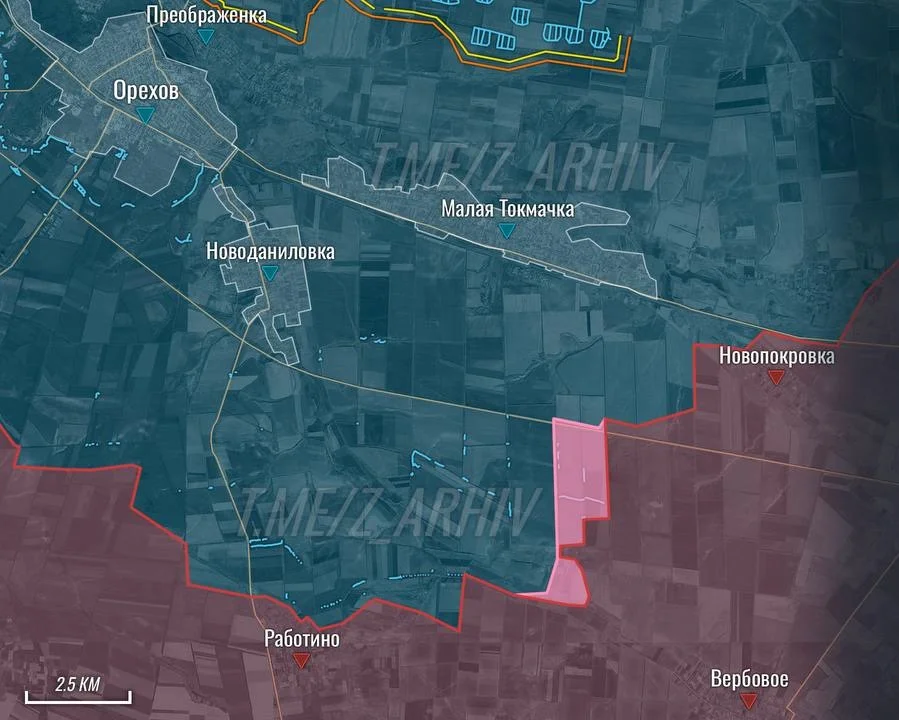 Запорожское направление. Карта боевых действий на 03.10.2024