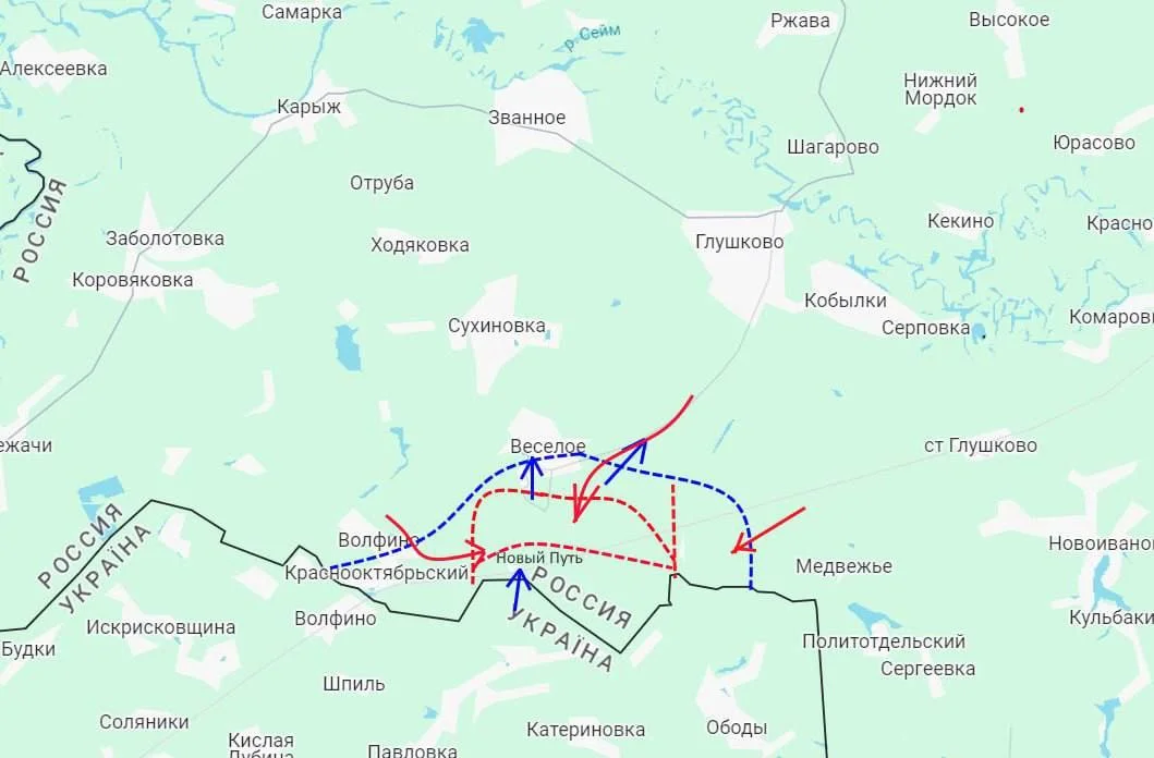 Курское направление - карта боевых действий на 11.10.2024